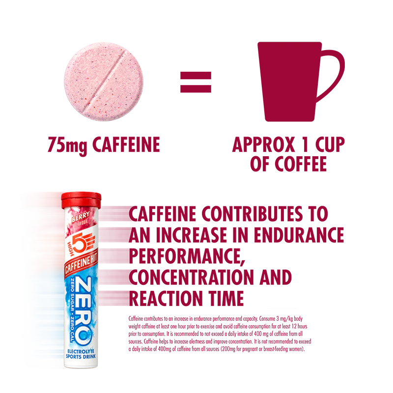 零電解質飲料片 - 咖啡因 -(20 片/管)