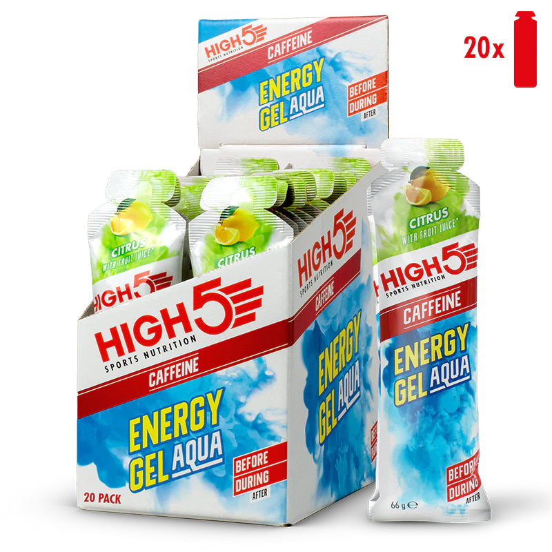 High5 - Energy Gel Aqua | Caffeine (20 x 66g gels)
