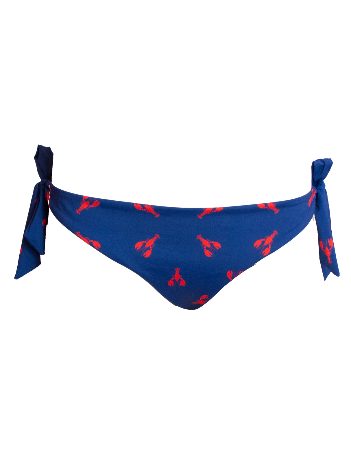 Sandbar - Womens Bikinis | Plunge Bikini Top + Hipster Tie Side Bottoms (Red Lobster)