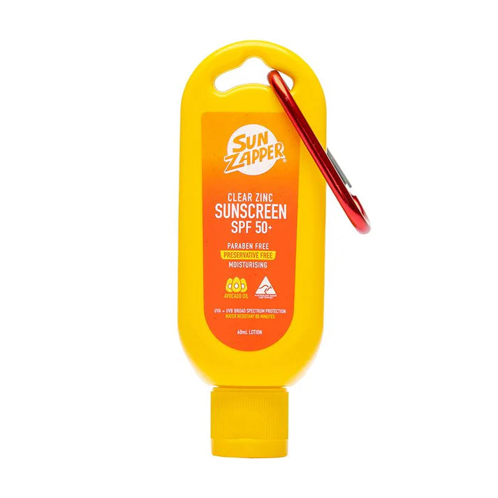 SUN ZAPPER - Clear Zinc Sunscreen SPF50+ (60ml)-Streamline Sports
