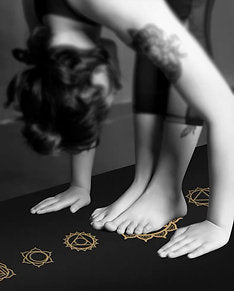 Athelite Sports - Black & Gold Series Chakra Pilates and Yoga Mat (6mm)