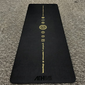 Athelite Sports - Black & Gold Series Chakra Pilates and Yoga Mat (6mm)