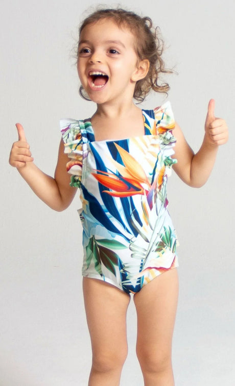 Sandbar - Girls Ruffle Swimsuit-Streamline Sports