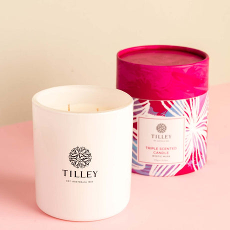 Tilley - Triple Scented Soy Candle -  Mystic Musk (FG1852)-Streamline Sports