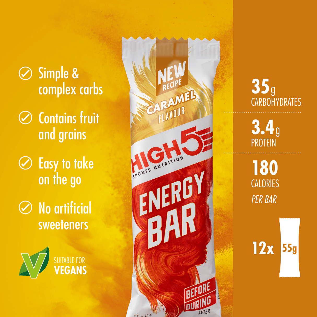 Energy Bar (12 x 55g)-Streamline Sports