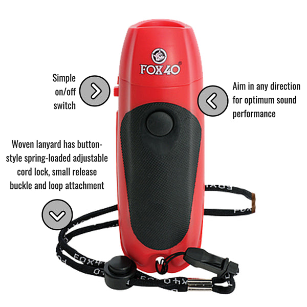Fox 40 - Electronic Whistle - 3 Tone-Streamline Sports