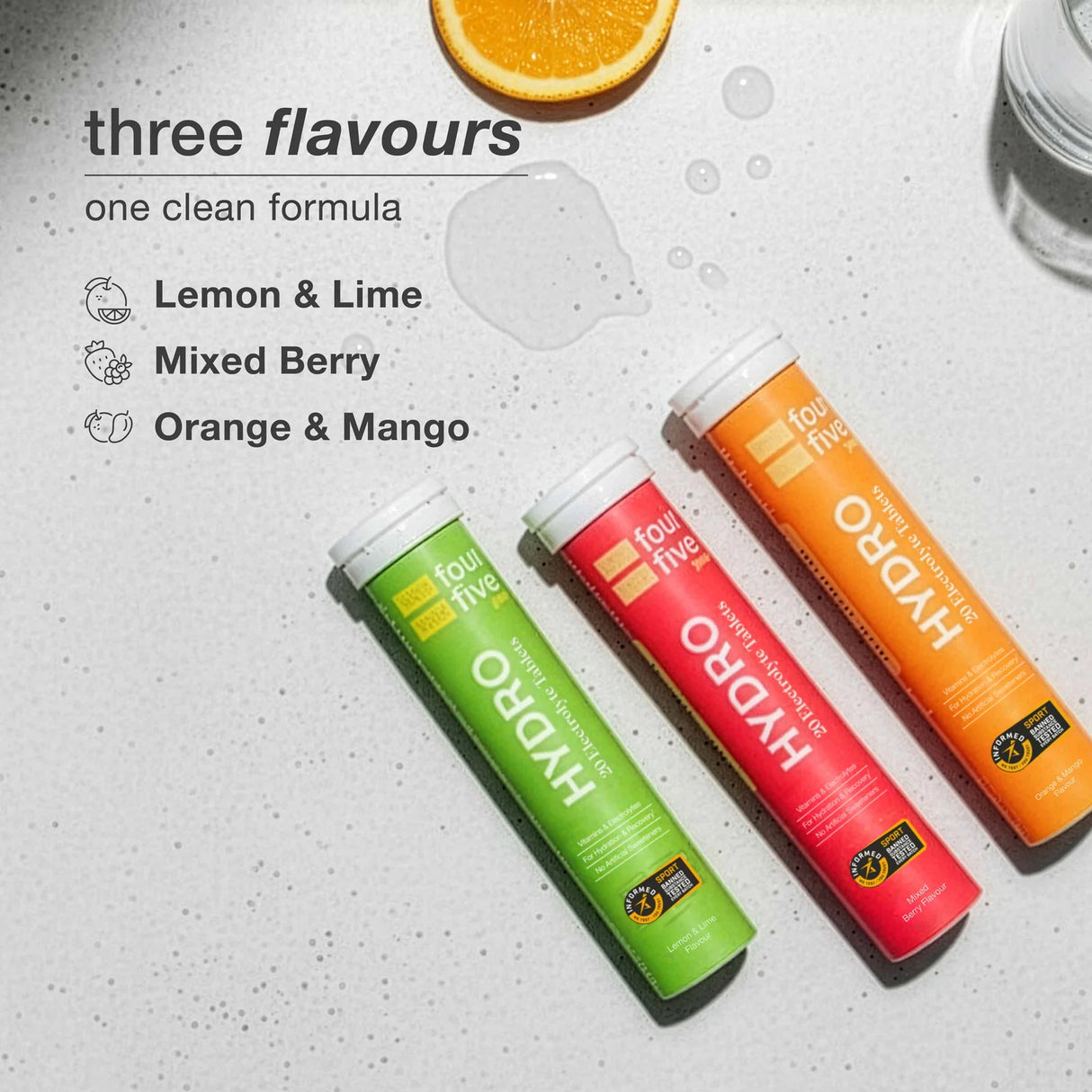 FourFive - Hydro Plus Hydration Tablets | Everyday Hydration & Vitamin Support