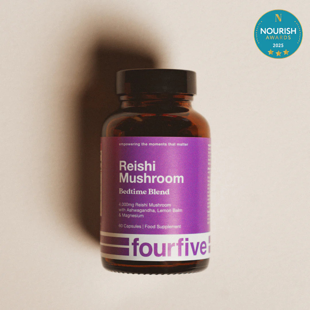 FourFive - Reishi Mushroom: Bedtime Blend (60 Capsules) | Calm, Sleep & Recovery