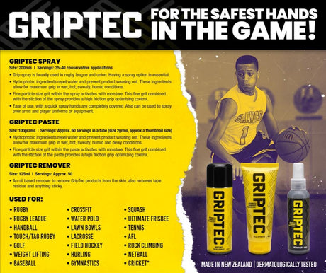 GripTec Instant Hand Grip Spray - 200ml-Streamline Sports