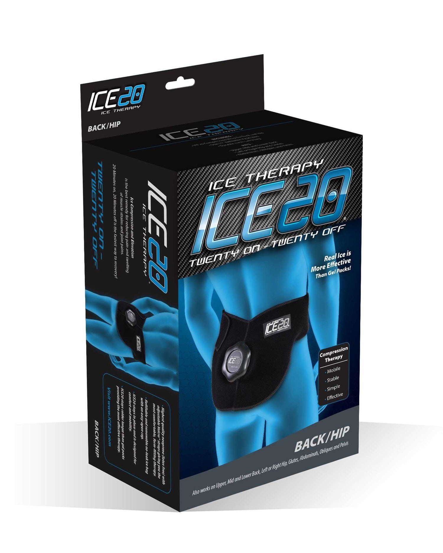 ICE20 - Back Hip - Ice Compression Wrap - (No Exchange and No Refund)-Streamline Sports