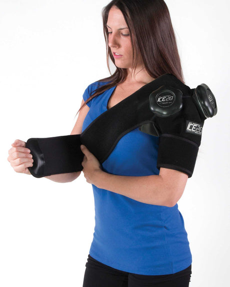 Double Shoulder - Ice Compression Wrap - (No Exchange and No Refund)-Streamline Sports
