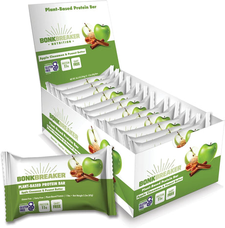 BonkBreaker Protein Bar - Apple Cinnamon & Peanut Butter-Streamline Sports