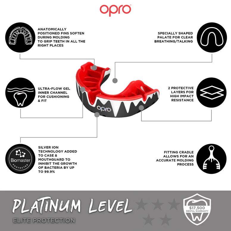 OPRO - Platinum Mouthguard (Fangz Special Edition)
