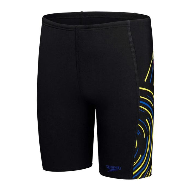 Speedo Boys Jammer - Plastisol Placement BlackYellow(8-00317016867)-Streamline Sports