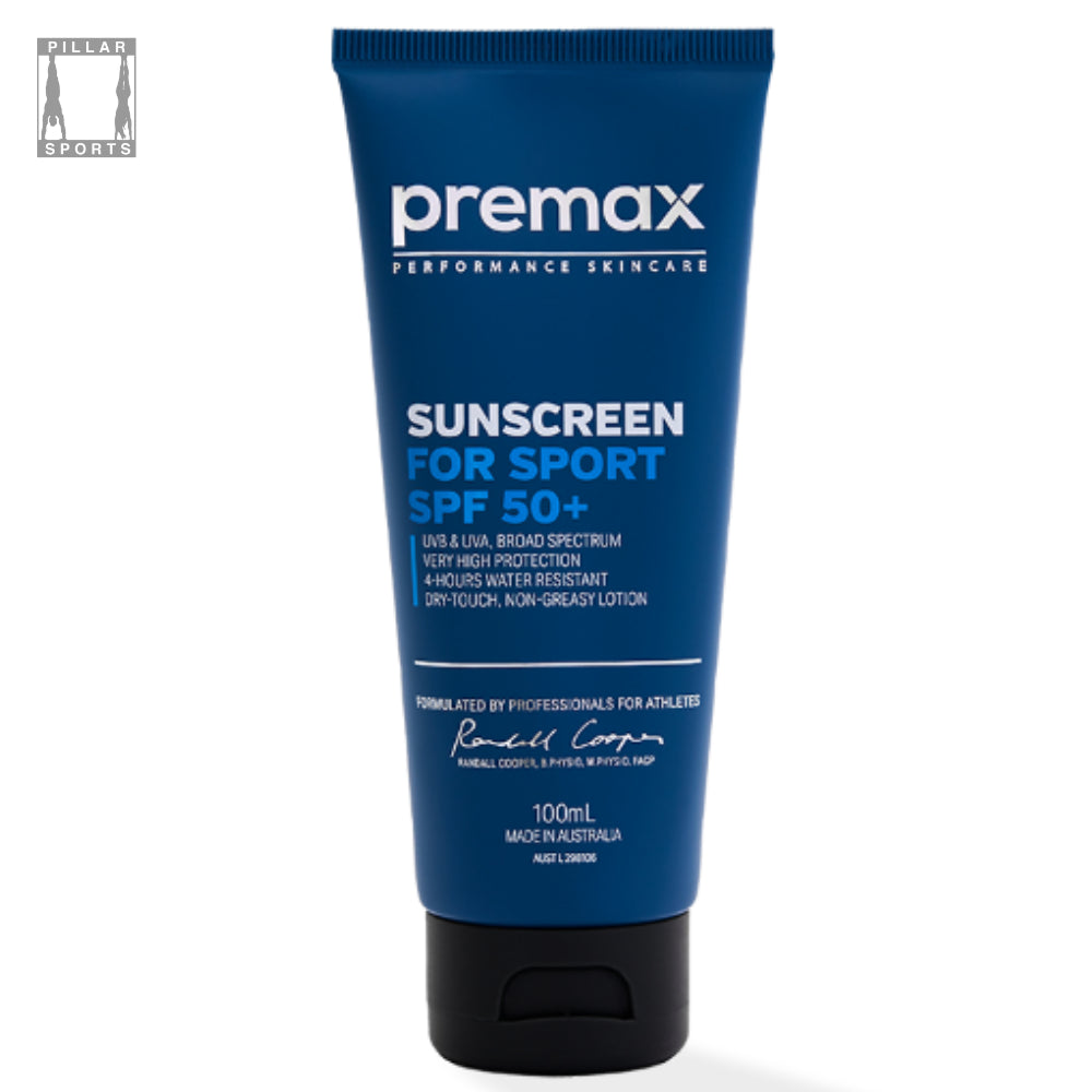 Pillar Sports - Premax Sunscreen for Sport SPF50+ (International/EU label) 100ml-Streamline Sports
