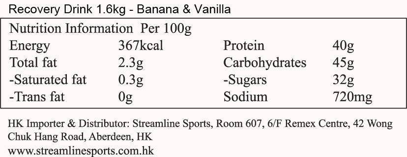 Recovery Drink (1.6 Kg)-Streamline Sports