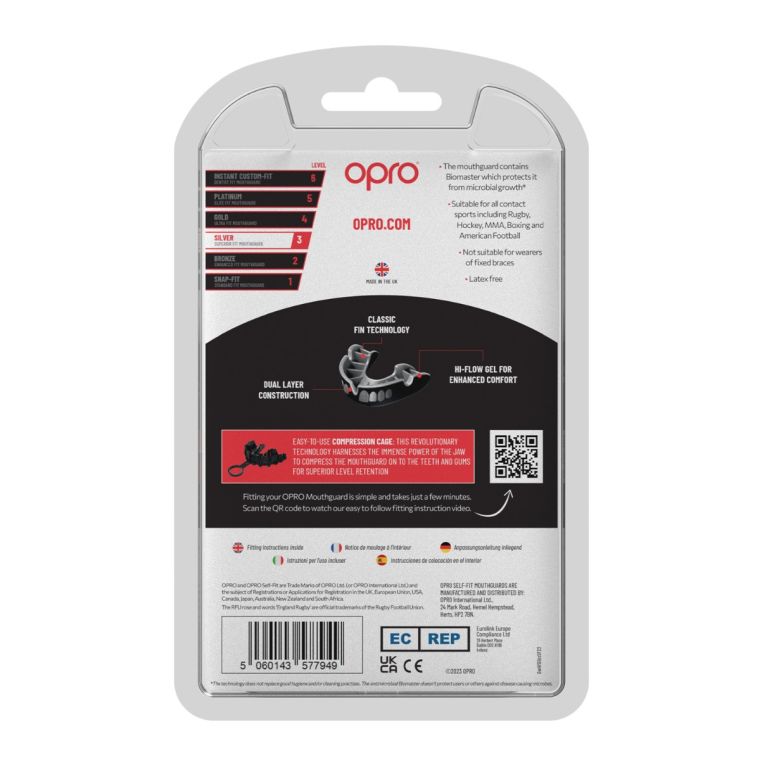 Silver level mouthguard - (Junior/ Adult)-Streamline Sports