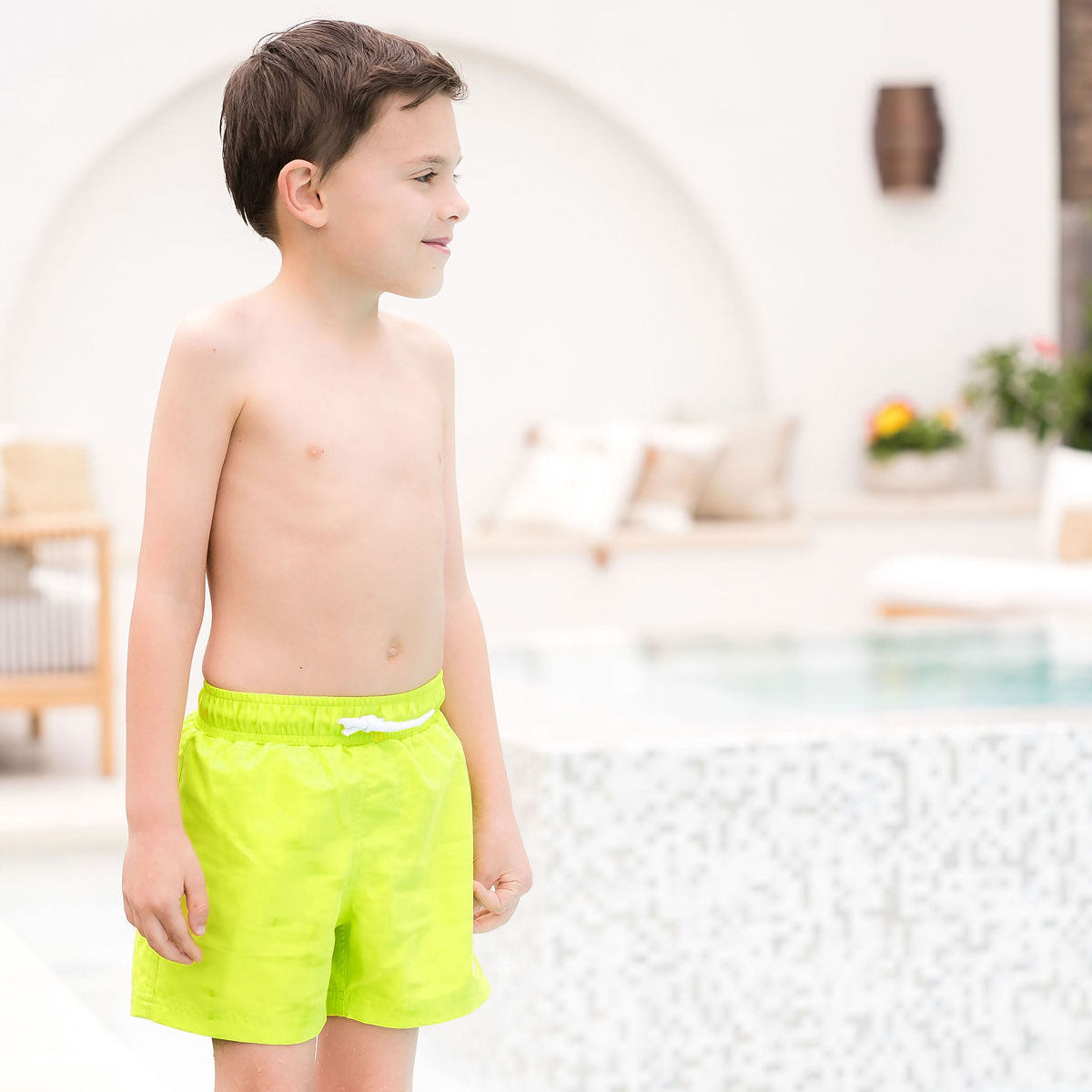 Boys Croco Tennis Swim Shorts