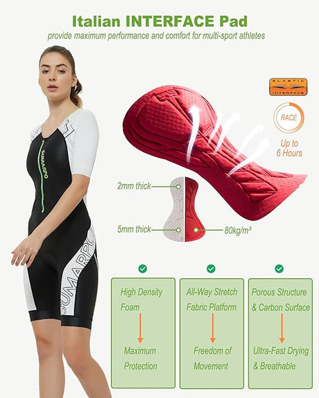 SUMARPO - Womens Trisuit (Short Sleeve) - Hybrid-Streamline Sports