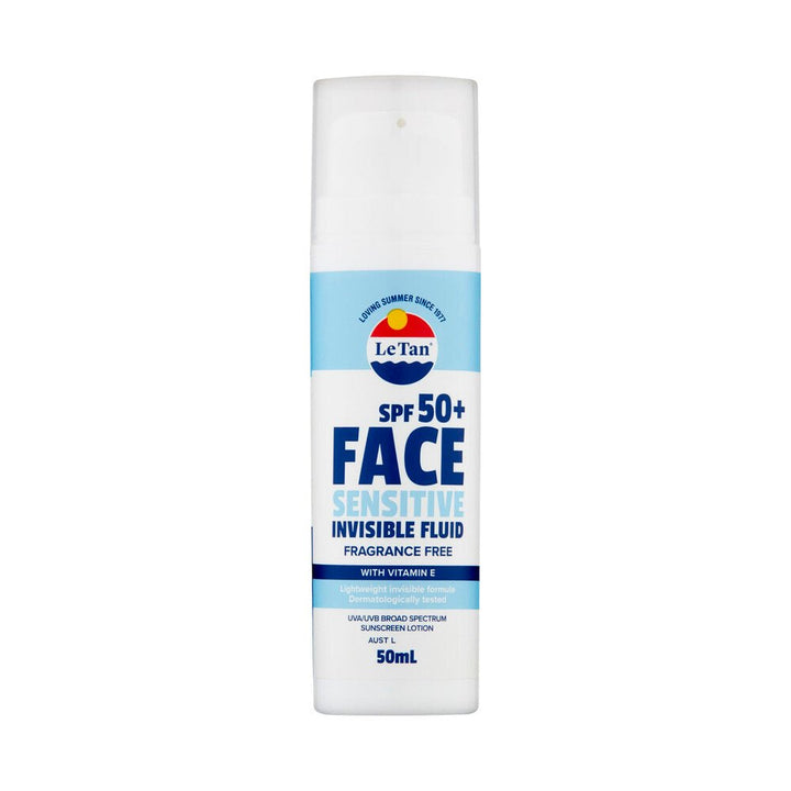 Le Tan - Sensitive Face Invisible Fluid SPF50+ (5210) | Streamline Sports