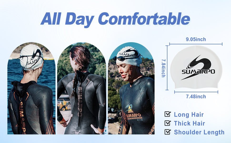 SUMARPO - Silicon Swim Cap-Streamline Sports