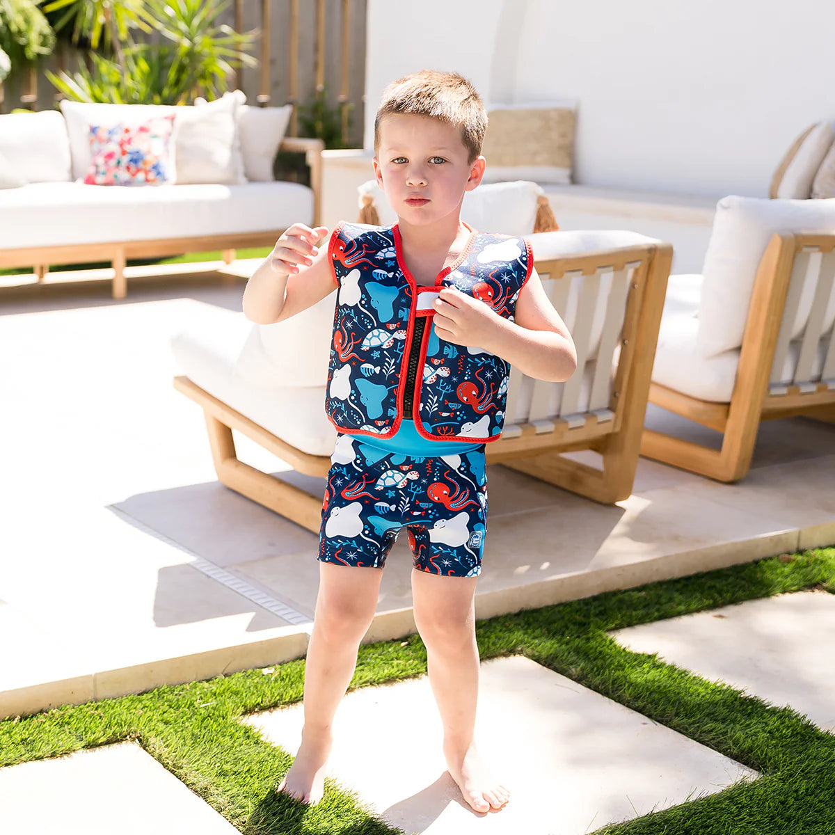 漂浮夾克 - 8 個可調節漂浮物