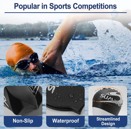 SUMARPO - Silicon Swim Cap-Streamline Sports