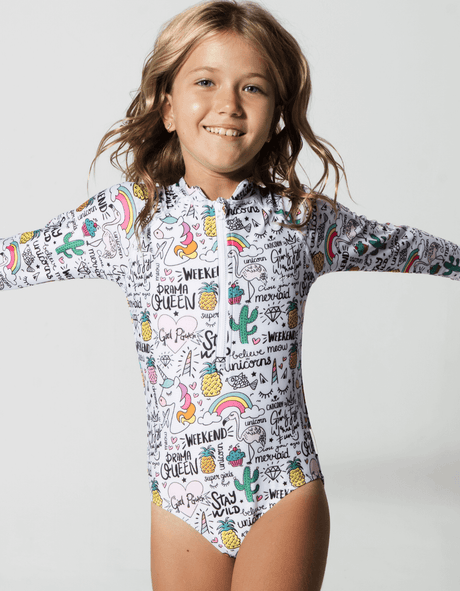 Sandbar Girls Swimsuit - Long Sleeved-Streamline Sports