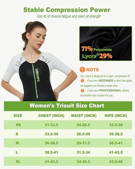 SUMARPO - Womens Trisuit (Short Sleeve) - Hybrid-Streamline Sports