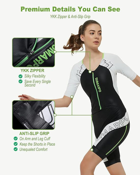 SUMARPO - Womens Trisuit (Short Sleeve) - Hybrid-Streamline Sports