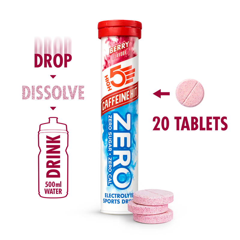 High5 - Zero Electrolyte Drink Tablets | Caffeine Hit (20 tablets/tube)