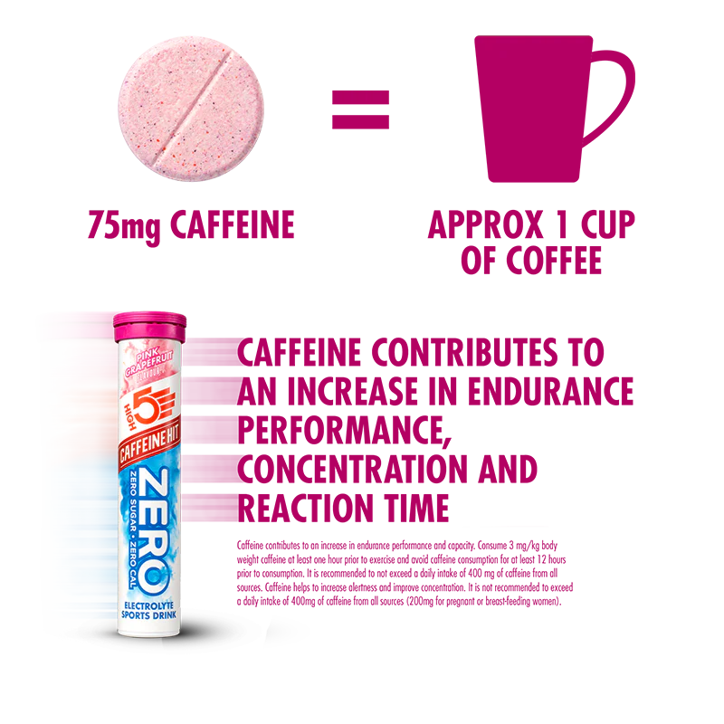 High5 - Zero Electrolyte Drink Tablets | Caffeine Hit (20 tablets/tube)