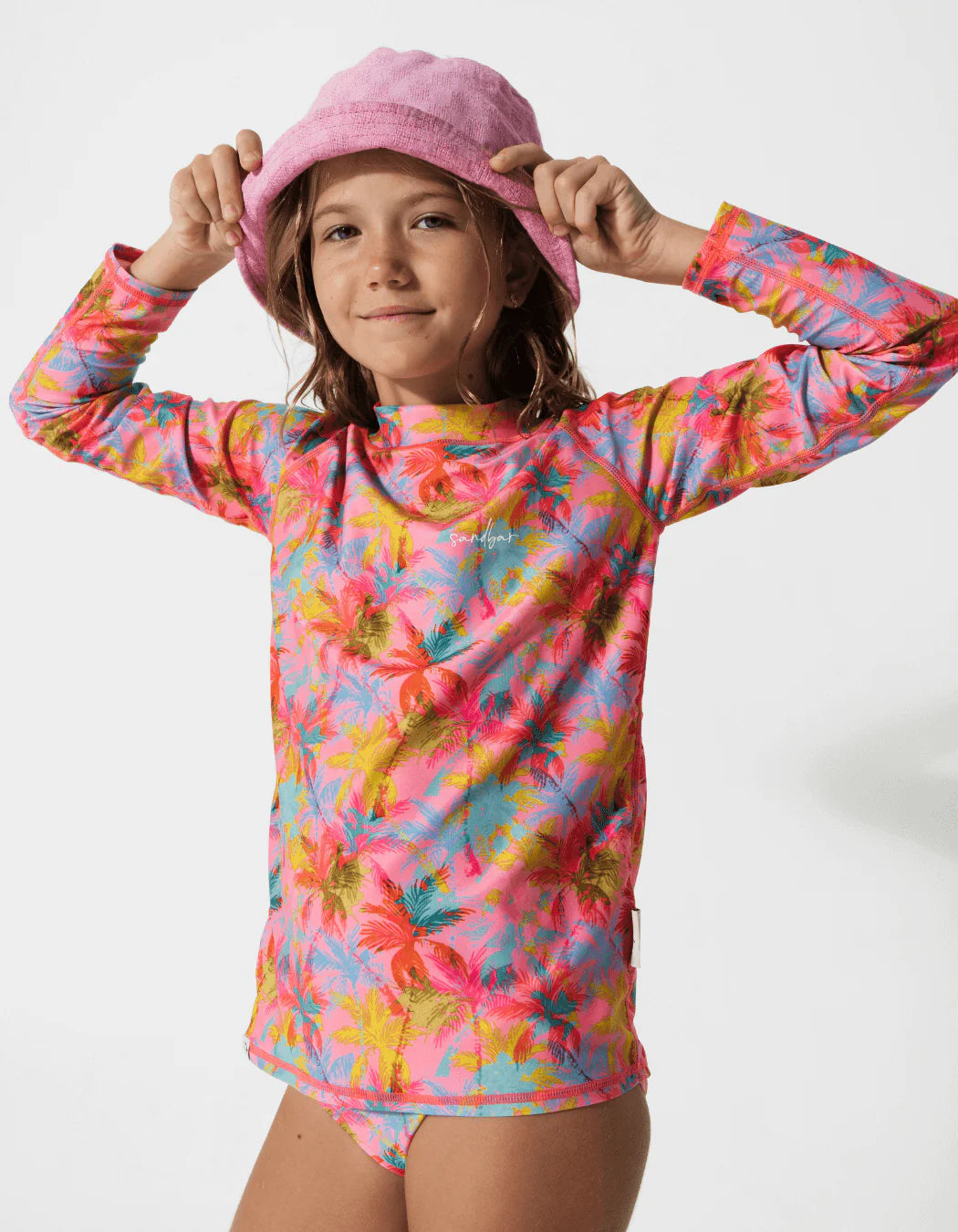 Sandbar - Rash Guard Pink Palm