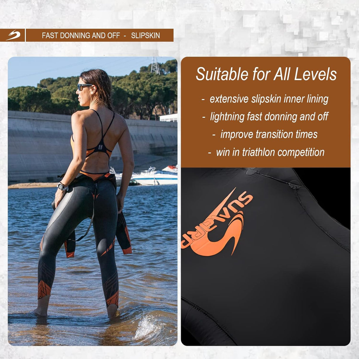 SUMARPO - Mens/Womens Triathlon Wetsuit - Race-Streamline Sports