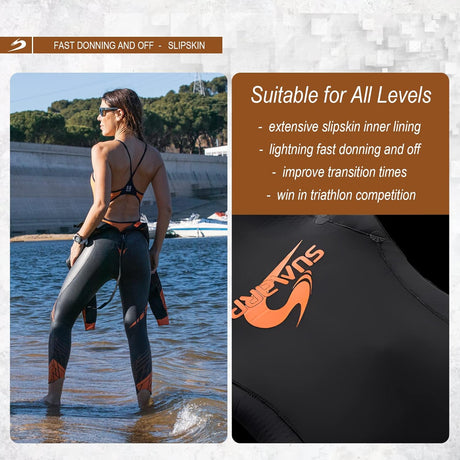 SUMARPO - Mens/Womens Triathlon Wetsuit - Race-Streamline Sports