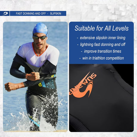 SUMARPO - Mens/Womens Triathlon Wetsuit - Race-Streamline Sports
