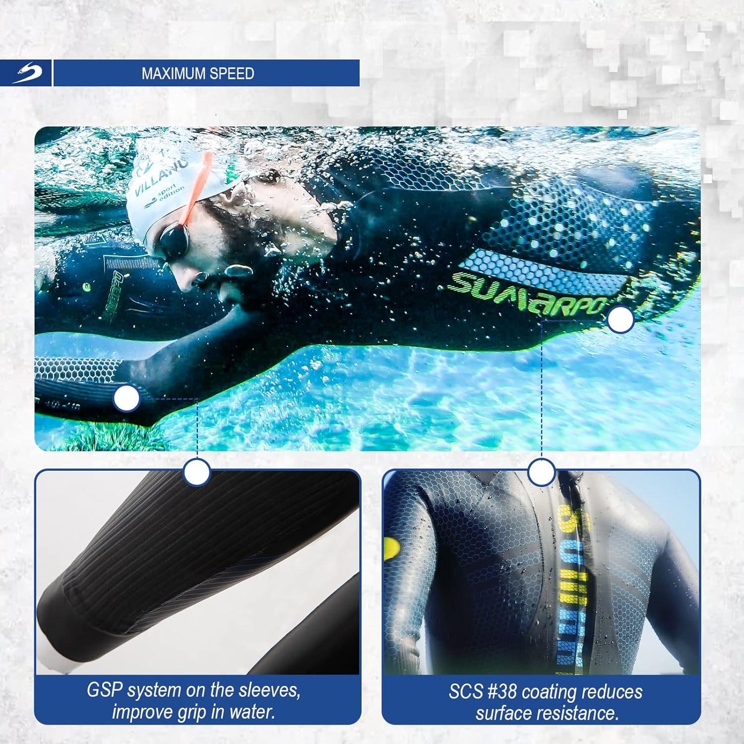 SUMARPO - Mens/Womens Triathlon Wetsuit - Race-Streamline Sports