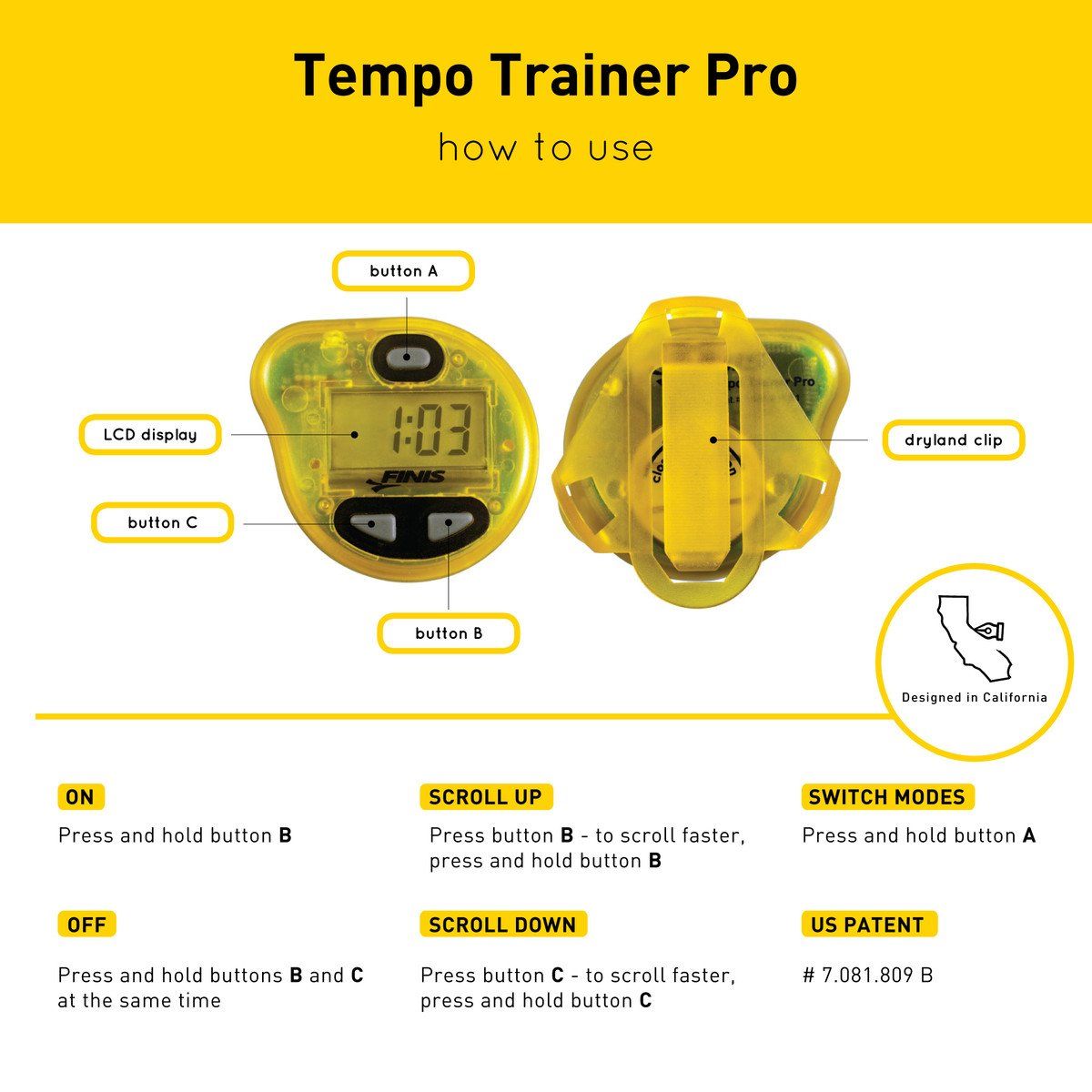 FINIS - Tempo Trainer Pro-Streamline Sports