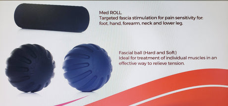 Fascial Ball And Med Roll Set-Streamline Sports