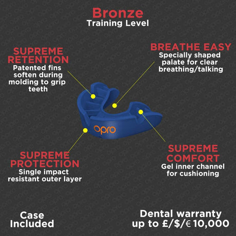 Bronze level mouthguard - (Junior/ Adult)-Streamline Sports