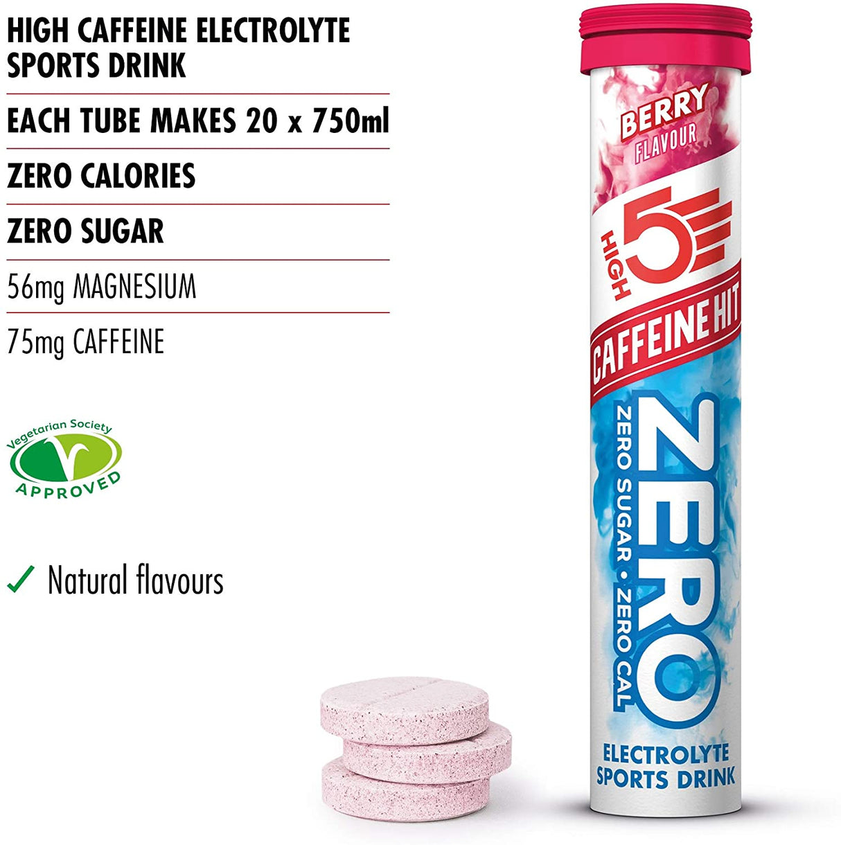 ZERO Caffeine - Electrolyte Drink Tablets (20 tablets/tube)-Streamline Sports