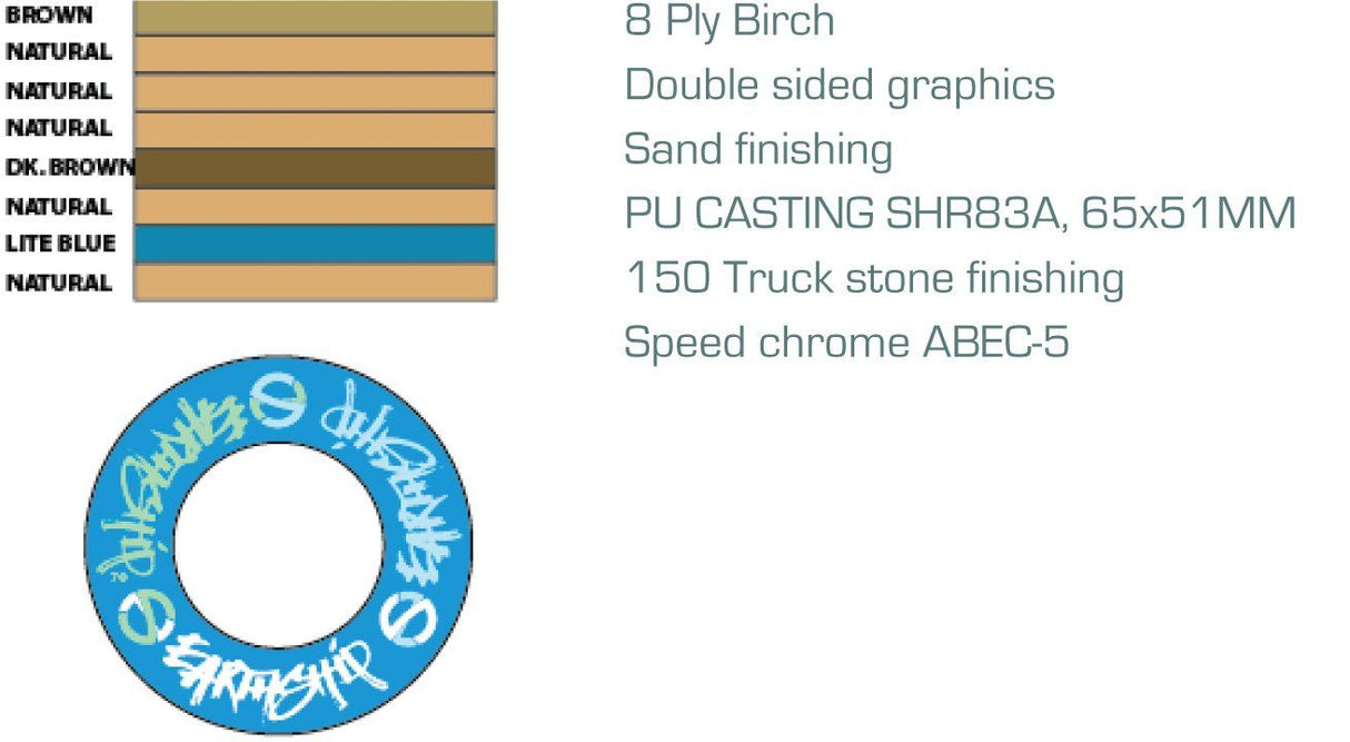 Earthship Longboard 36"x 9" - (No Exchange and No Refund)-Streamline Sports