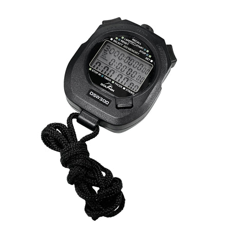 Dolphin - Waterproof Stopwatch - Three-row Display (DSW300)-Streamline Sports