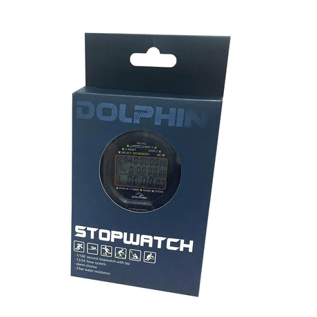 Dolphin - Waterproof Stopwatch - Three-row Display (DSW300)-Streamline Sports