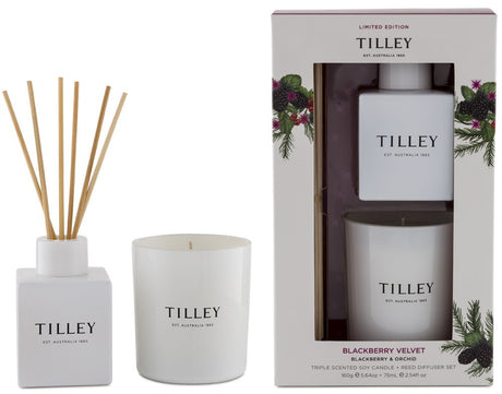 **50% off** Tilley - Reed Diffuser + Candle #Packaging damaged (no exchange,no refund)-Streamline Sports