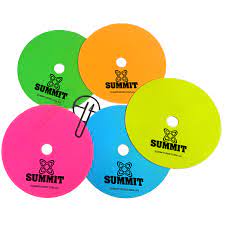 Summit - Fluro Flat Disc Markers-Streamline Sports
