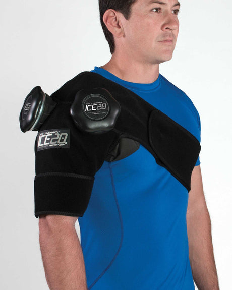 Double Shoulder - Ice Compression Wrap - (No Exchange and No Refund)-Streamline Sports