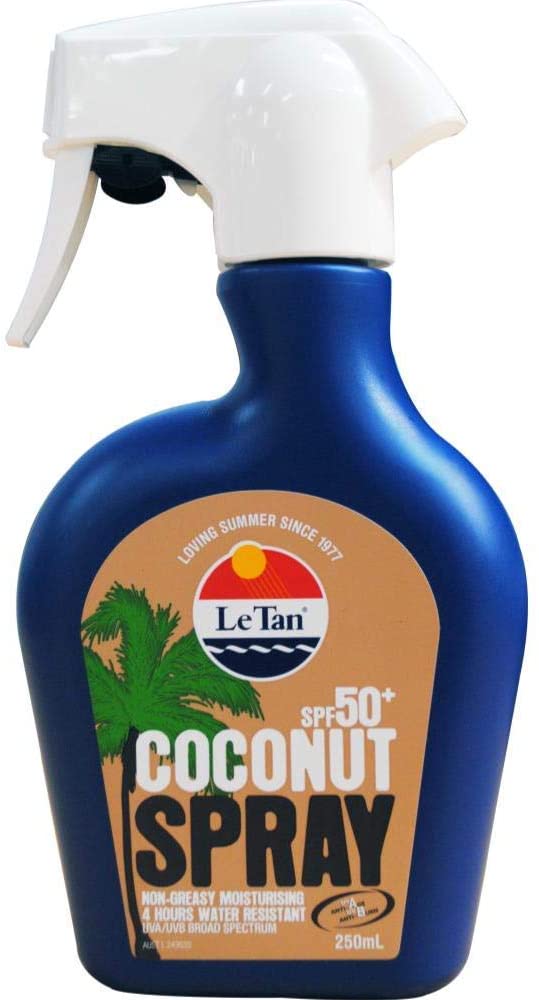 Le Tan - Coconut Spray Sunscree  SPF50+ 250ML (6282)-Streamline Sports