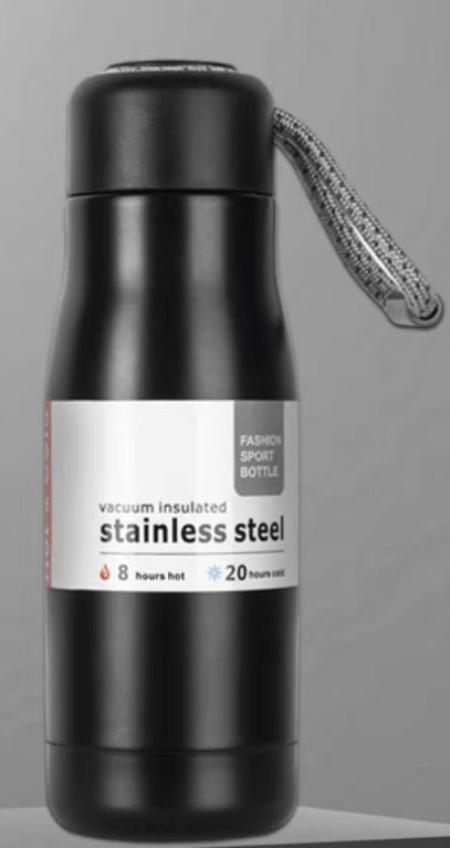 Sports Bottle with Lanyard - 500ml-Streamline Sports