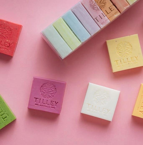 Tilley - White Marble Rainbow Soaps Gift Pack (10 x 50g) #FG0987-Streamline Sports